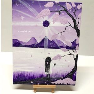 8x10 Acrylic Painting By Me- Custom 💜